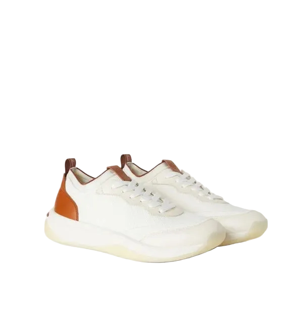 LP Knit Lace-Up Sneakers Off White