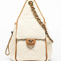 COCO 25 Small Handbag Ecru&Camel
