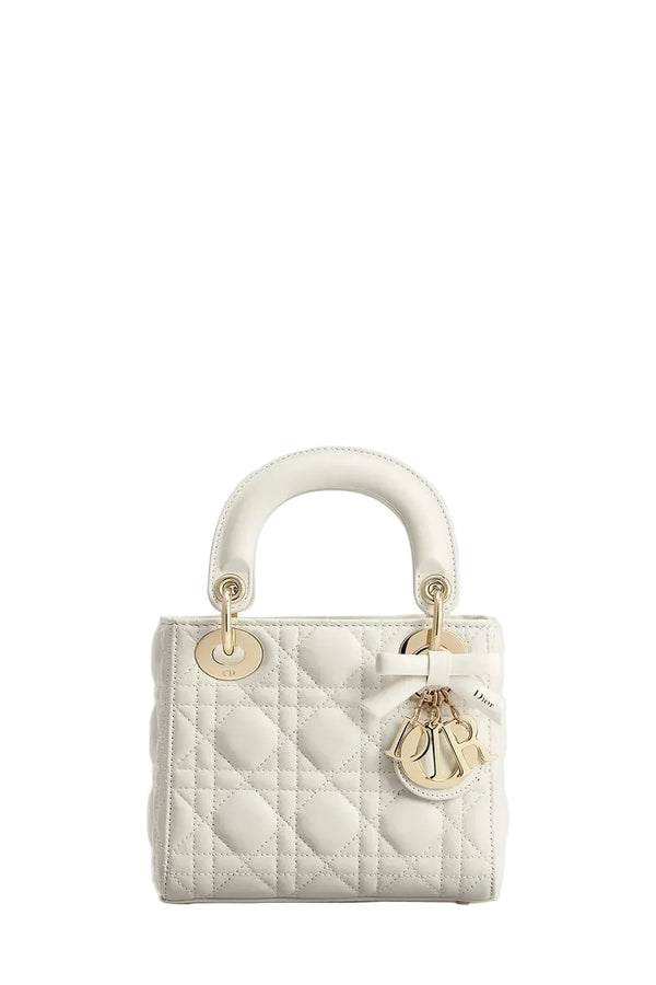 DR Mini Lady Bag With Chain White