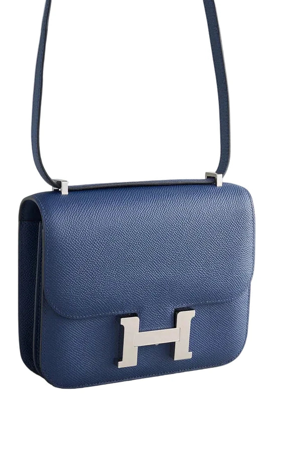 HMS Constance 18 Blue Indigo Silver Hardware
