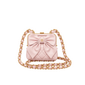 COCO Quilted Bow Mini Shoulder Bag Pink