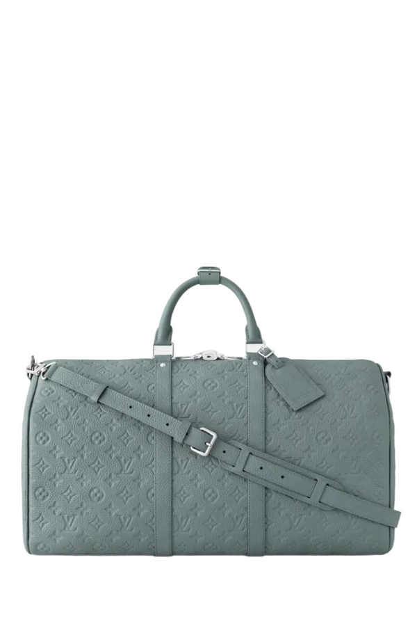 LVN Keepall 50 Leather Sage Green