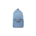 COCO 25 Small Handbag Washed Denim & Gold-Tone Metal Blue