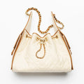 COCO 25 Small Handbag Ecru&Camel