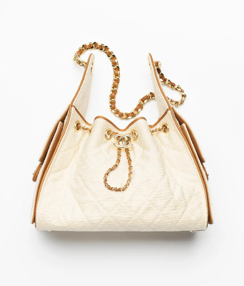 COCO 25 Small Handbag Ecru&Camel