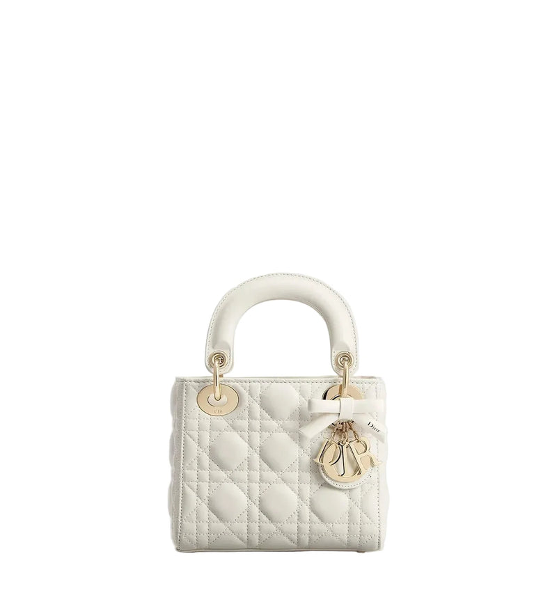 DR Mini Lady Bag With Chain White