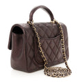 COCO Flap Phone Holder With Chain Burgundy