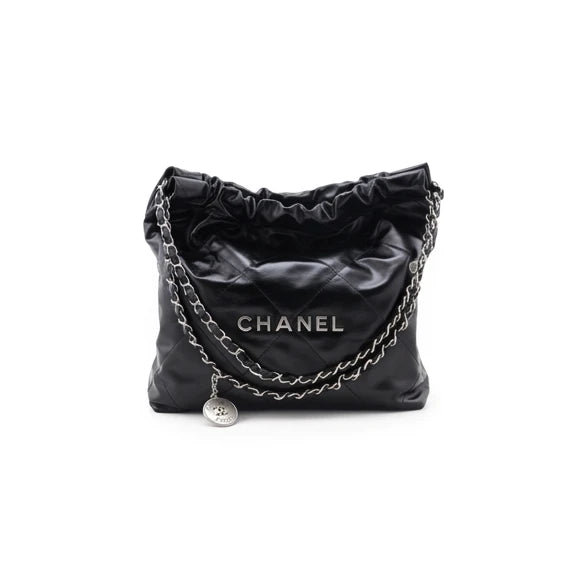 COCO C22 Small Bag Black Sliver Hardware