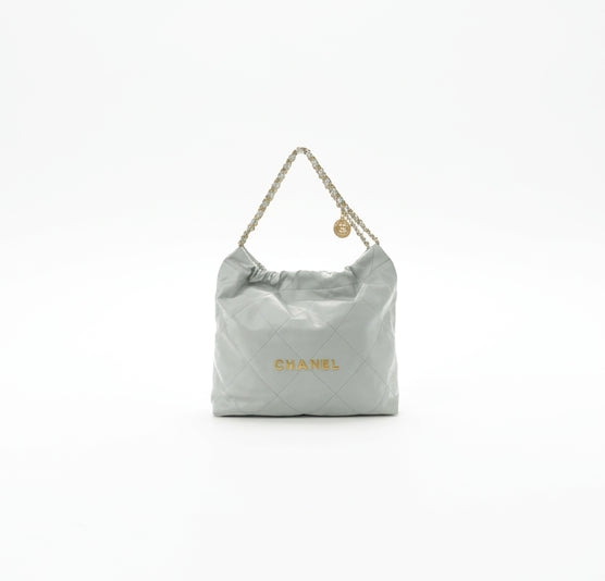 COCO C22 Small Bag Light Blue Gold Hardware