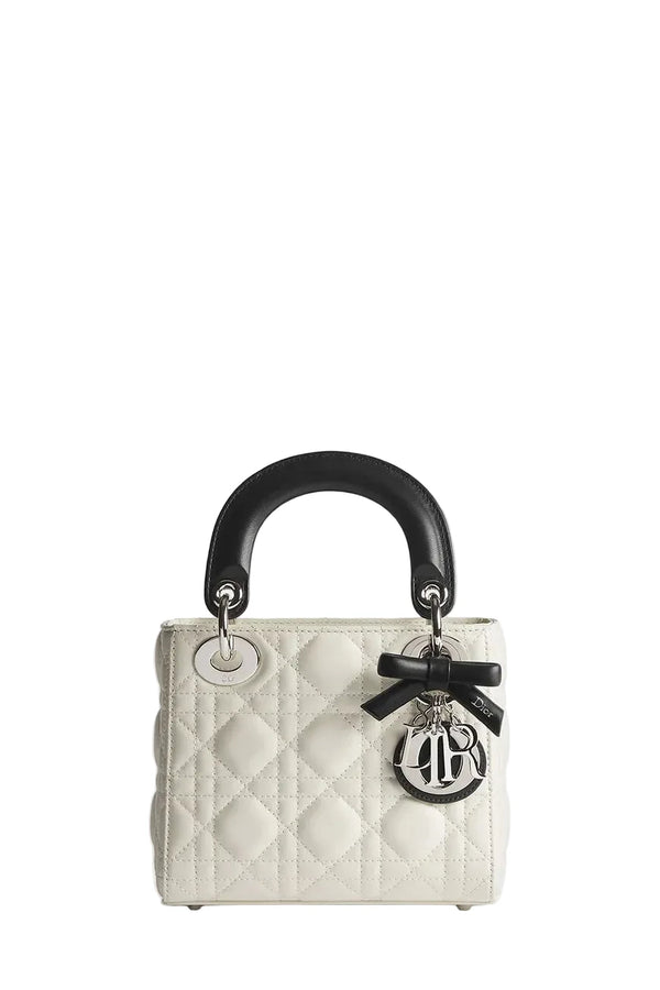 DR Mini Lady DR Bag White & Black handle