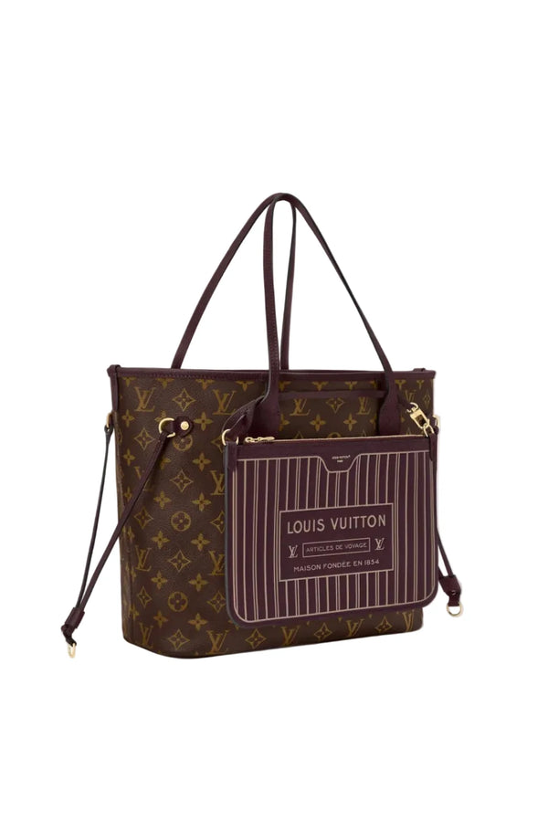 LVN Neverfull Inside Out MM Monogram Dark Brown