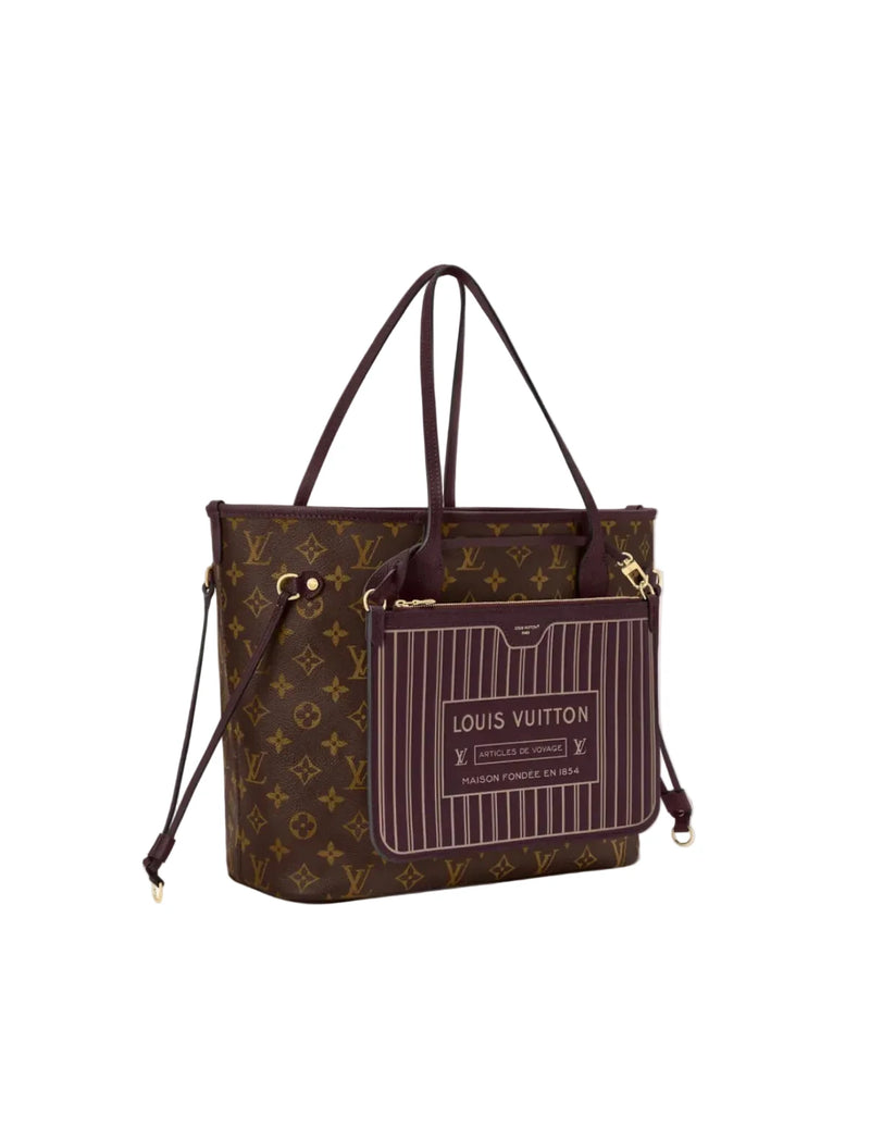 LVN Neverfull Inside Out MM Monogram Dark Brown