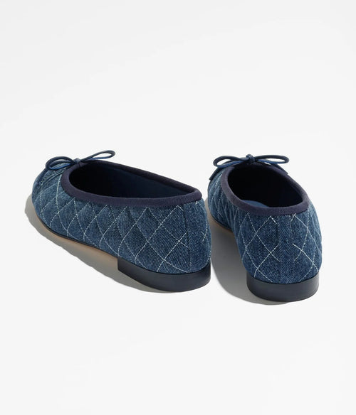 COCO ballet Flats Washed Denim Blue