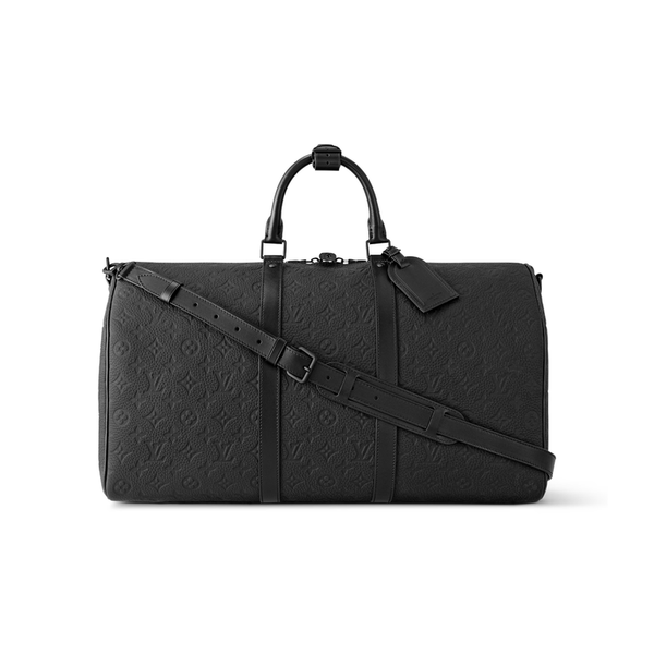 LVN Keepall 50 Taigo Leather Black